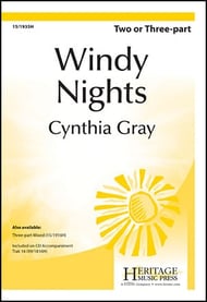 Windy Nights Two/Three-Part choral sheet music cover Thumbnail